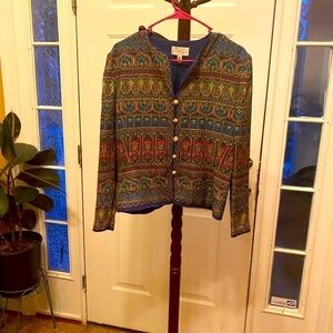 VINTAGE 90’S ADRIANNA PAPELL SILK BLAZER SIZE 10